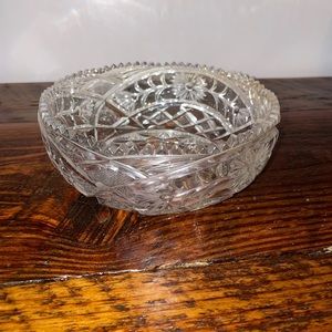 Vintage crystal candy dish